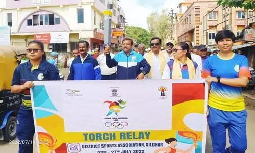 Torch relay of Assam Youth Olympics 2022 held in Silchar