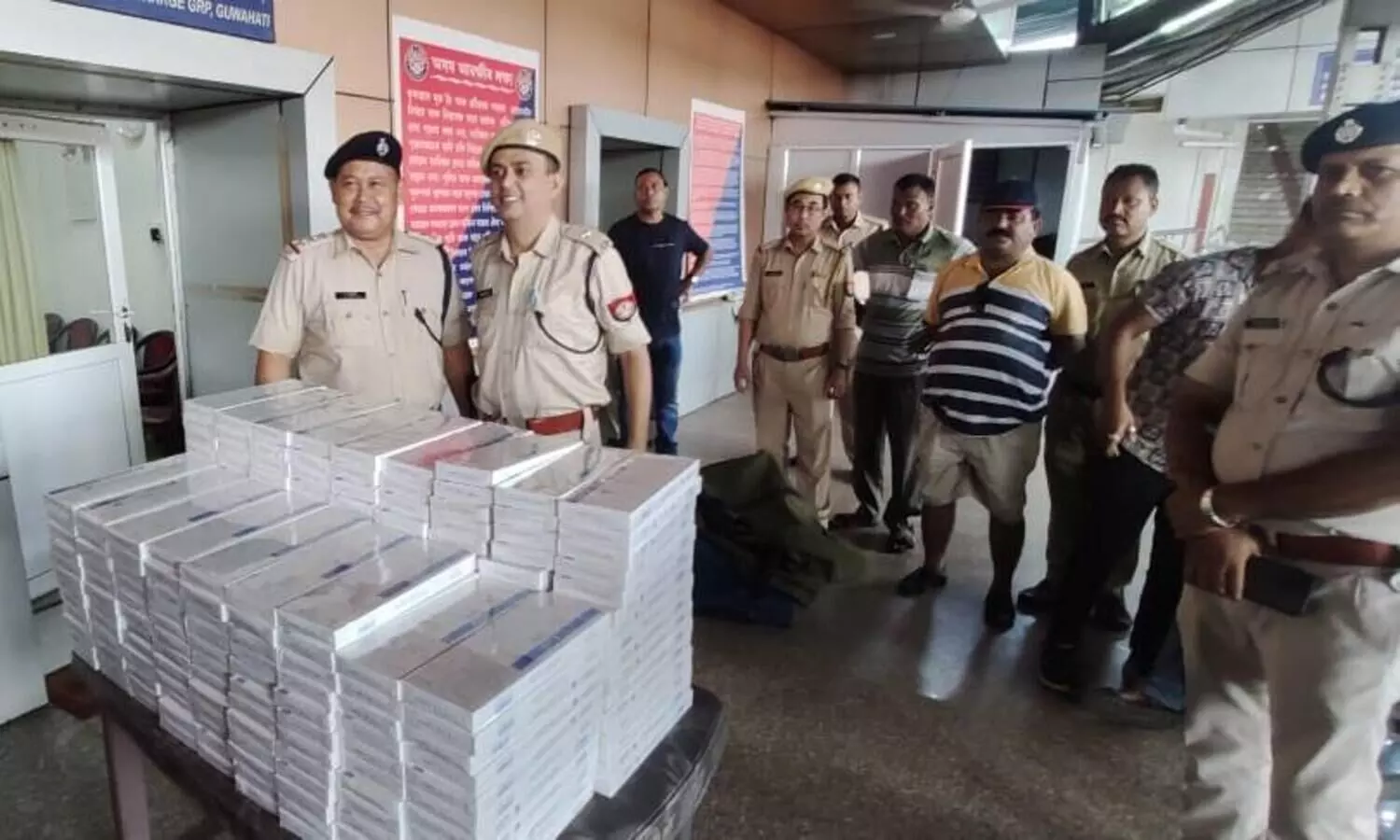 Drugs and foreign cigarettes seized from Rajdhani Express in Guwahati