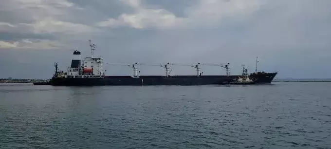 1st ship with grain leaves Ukraines Odesa port