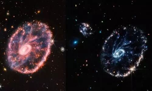 Webb telescope images colourful Cartwheel Galaxy