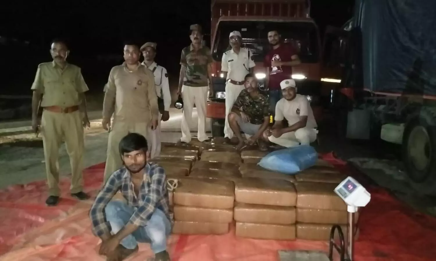 Karimganj Police seizes huge quantity of marijuana from Assam-Tripura border