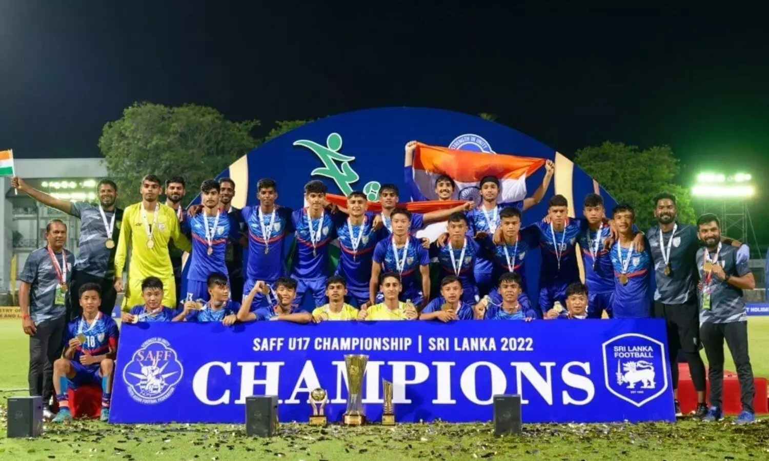 India thrash Nepal 4-0 to lift SAFF U-17 Championship title