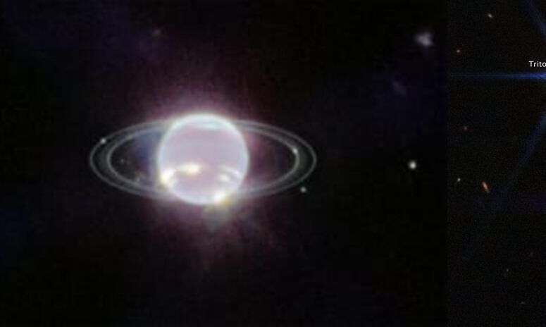 James Webb Space telescope captures striking view of Neptune's rings