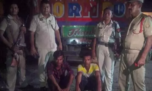 Cattle laden truck seized in Raha, two detained