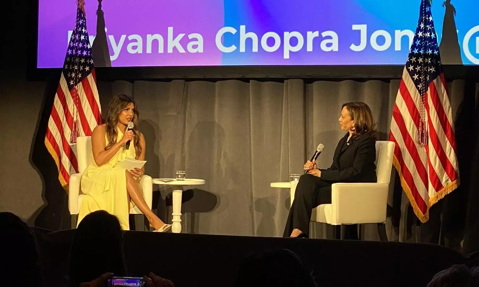Priyanka Chopra Jonas discusses womens rights with US VP Kamala Harris Priyanka Chopra Jonas discusses womens rights with US VP Kamala Harris