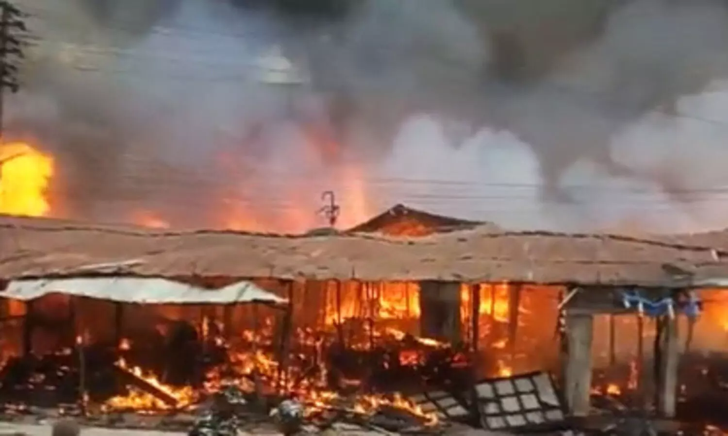 At least 700 shops gutted as fire ravages Arunachals oldest market
