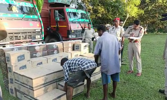 Illegal Liquor Worth Rs 40 Lakhs Seized In Biswanath Chariali 7163