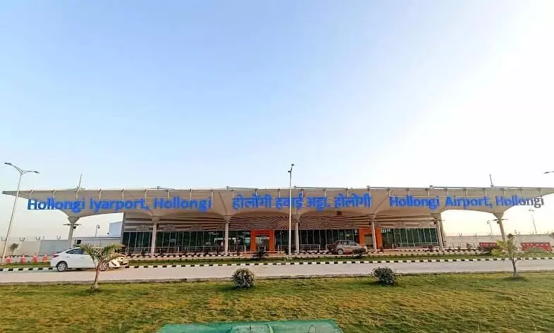 Architectural marvel Great Hornbill gate to greet visitors at Donyi Polo Airport Architectural marvel Great Hornbill gate to greet visitors at Donyi Polo Airport