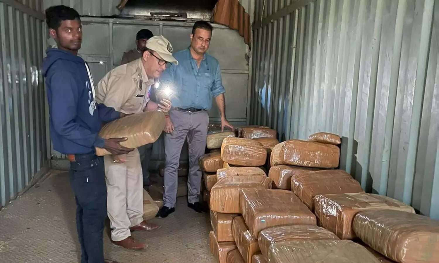 Guwahati: 500 kg cannabis seized in Gorchuk, 4 arrested