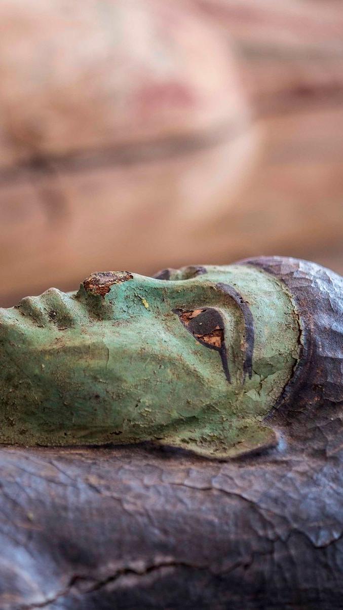 Mummies with a golden tongue discovered in Egypt