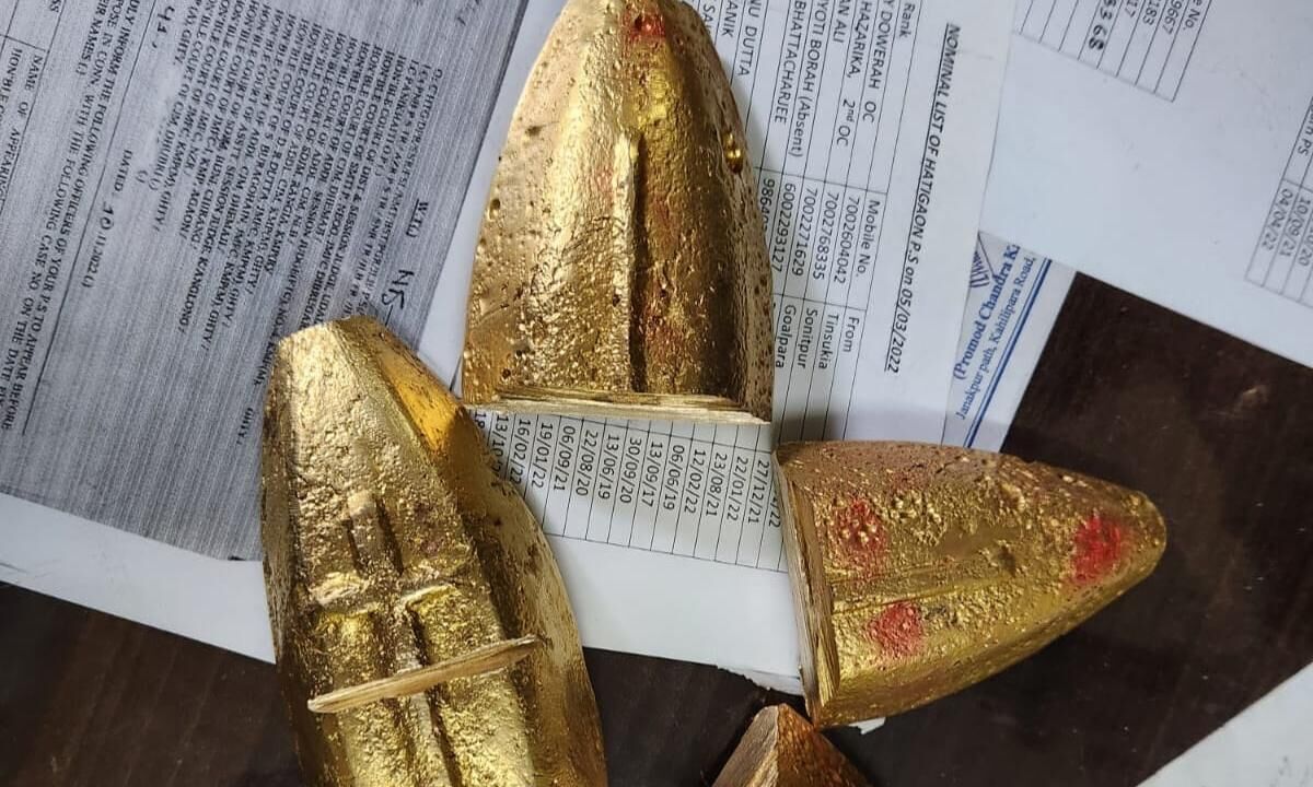 Fake gold bars seized in Guwahati, 5 arrested