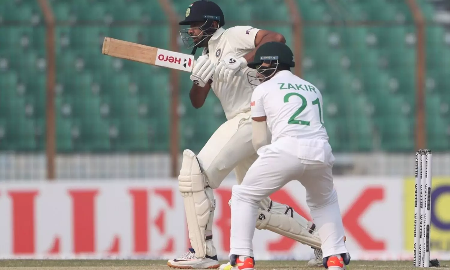 Indias first innings folds for 404 on day 2 against Bangladesh