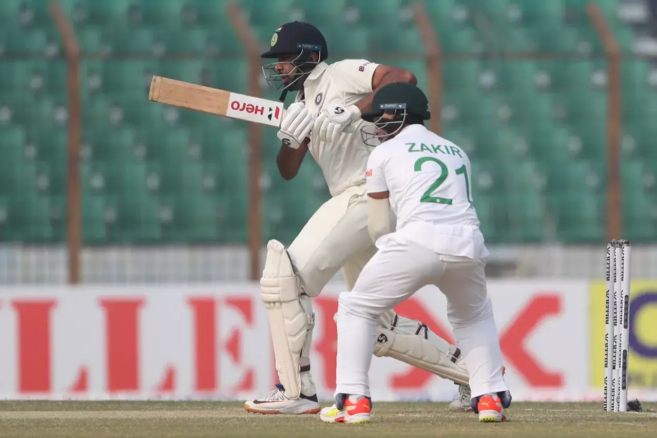 Indias first innings folds for 404 on day 2 against Bangladesh