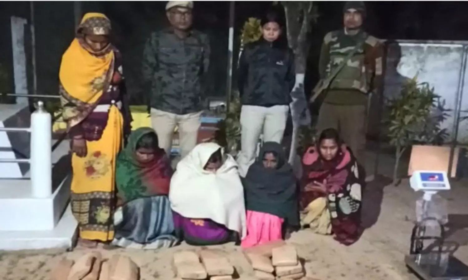 Six women from Bihar arrested with cannabis in Assam-Tripura borders
