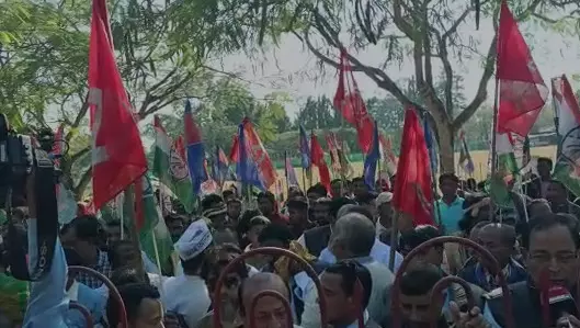 Opposition hold protest rally to restore Biswanaths district status Opposition hold protest rally to restore Biswanaths district status