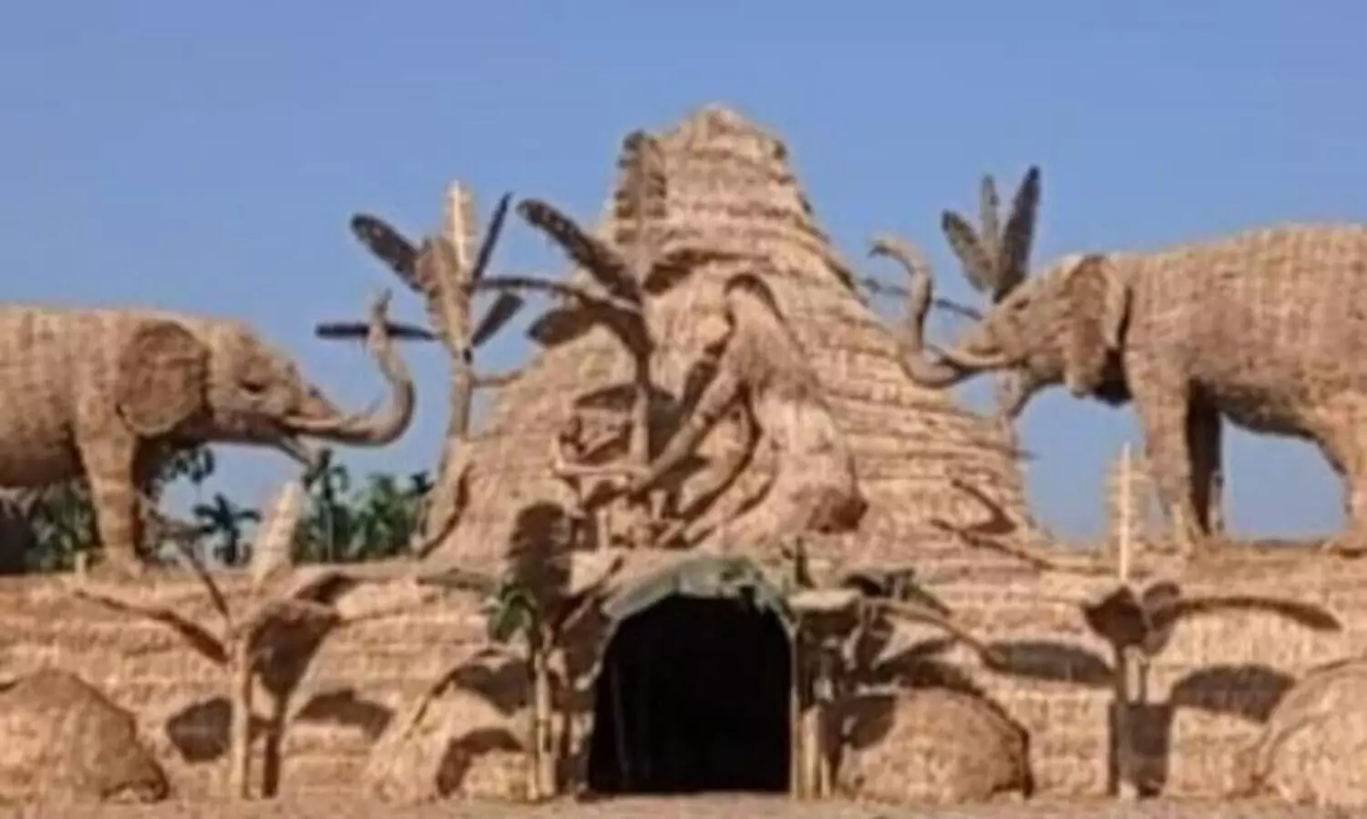 Raha: Bhelaghor depicting human-elephant conflict attracts large number of people