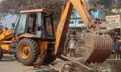 Guwahati: Massive eviction drive takes place in Bharalu