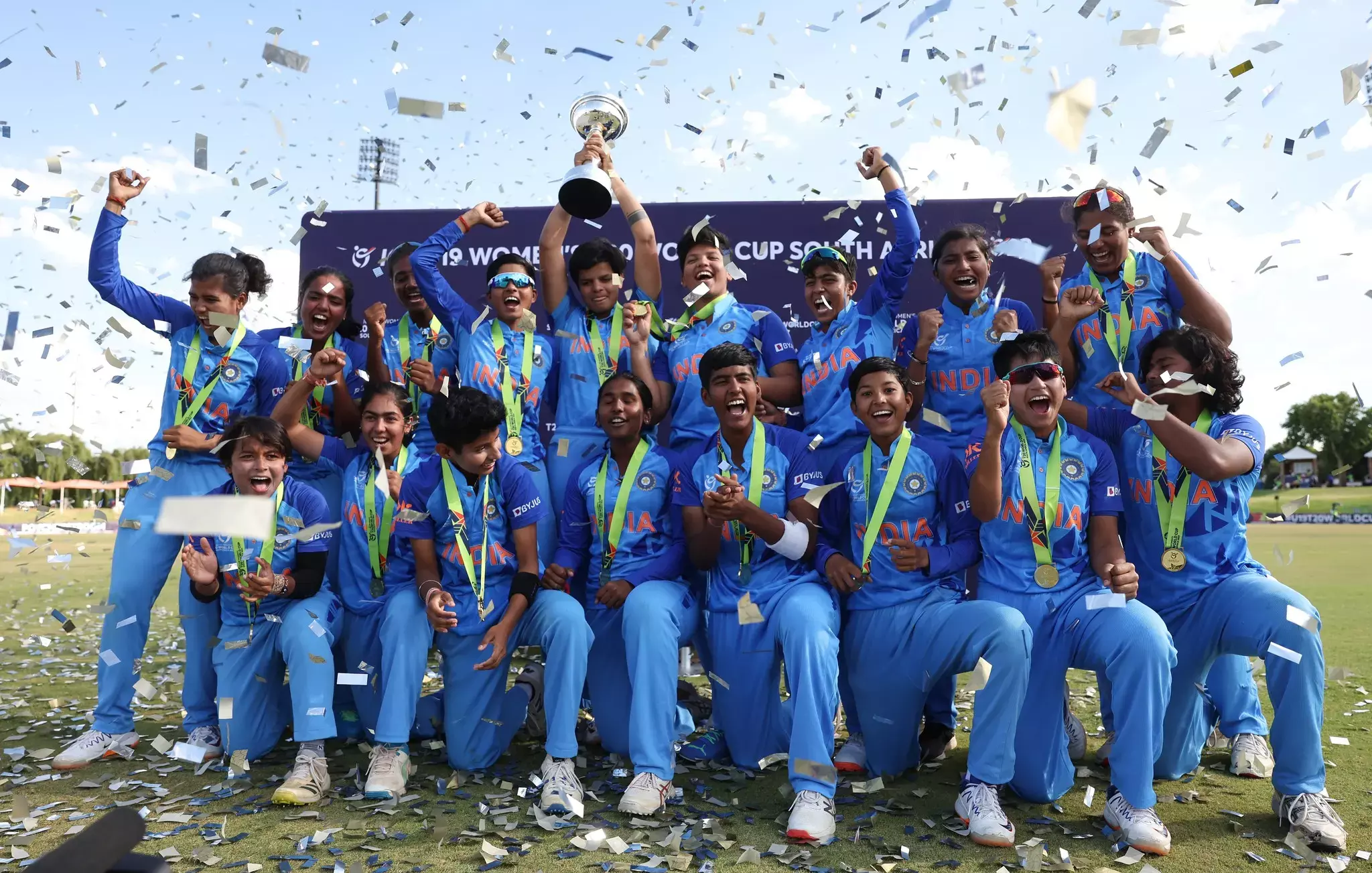 India clinch inaugural U19 Womens T20 World Cup title with 7-wicket win over England