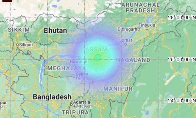 Earthquake Of 4.0 Magnitude Hits Nagaon, Assam