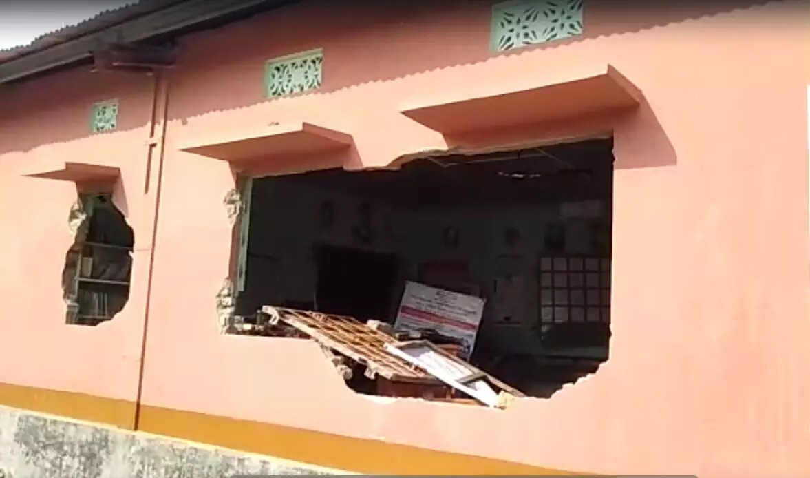 Goalpara: Wild elephants vandalise primary school Goalpara: Wild elephants vandalise primary school