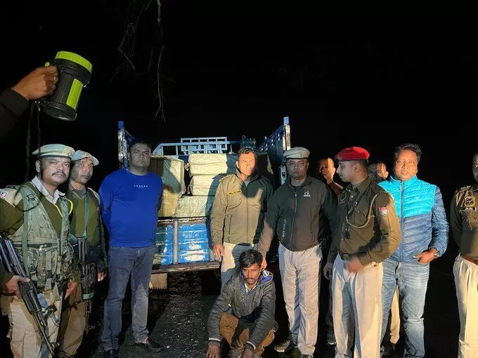 Assam drug bust: Police seize cannabis near Assam-Arunachal Border Assam drug bust: Police seize cannabis near Assam-Arunachal Border