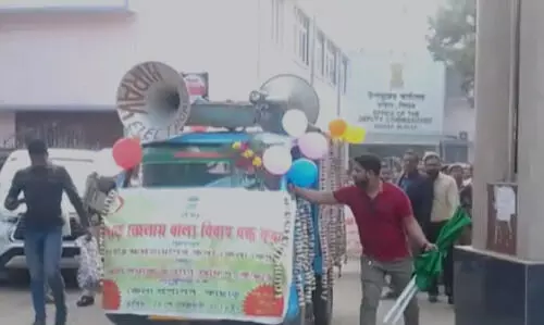 Chariot taken out in Cachar to spread awareness against child marriage
