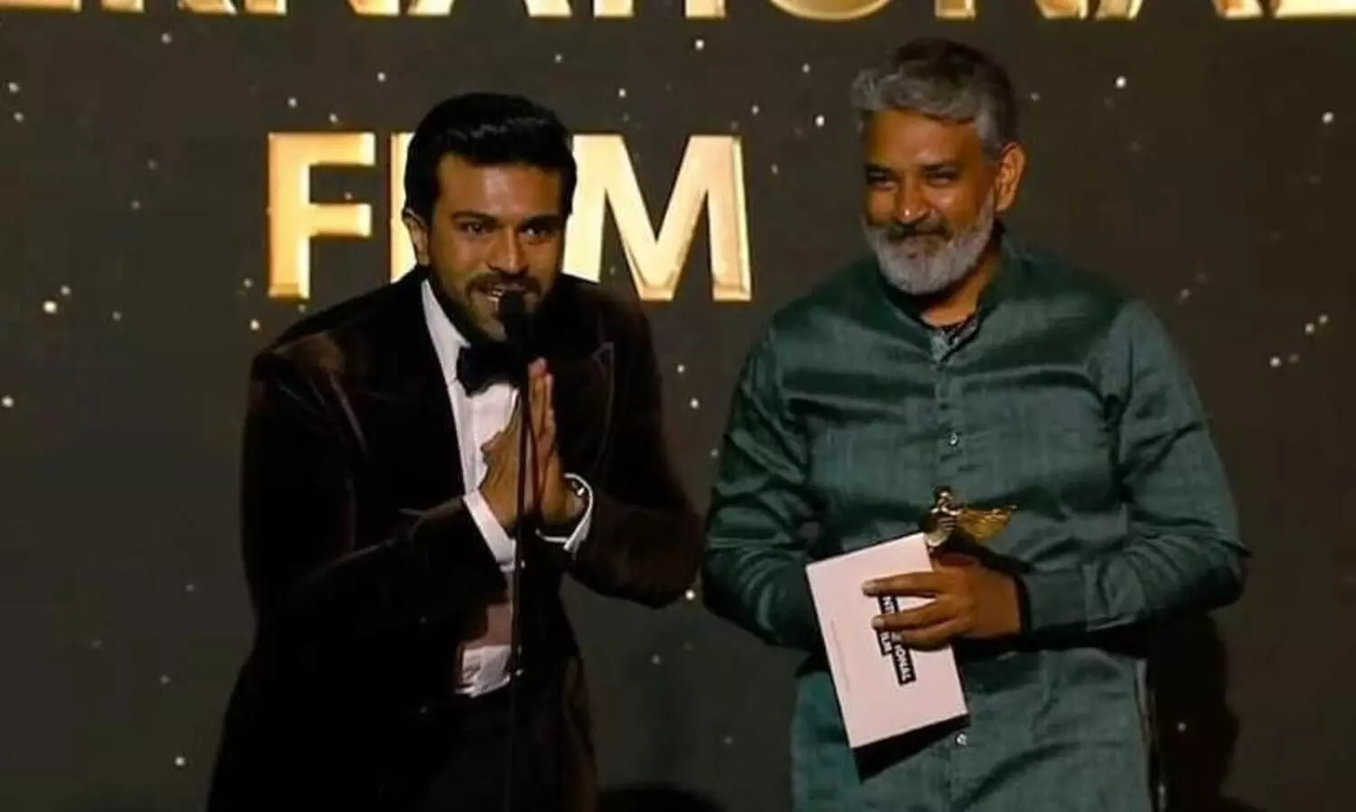 SS Rajamoulis RRR wins four trophies at HCA Film Awards