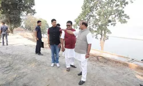 CM Sarma visits Brahmaputra riverfront in Guwahati