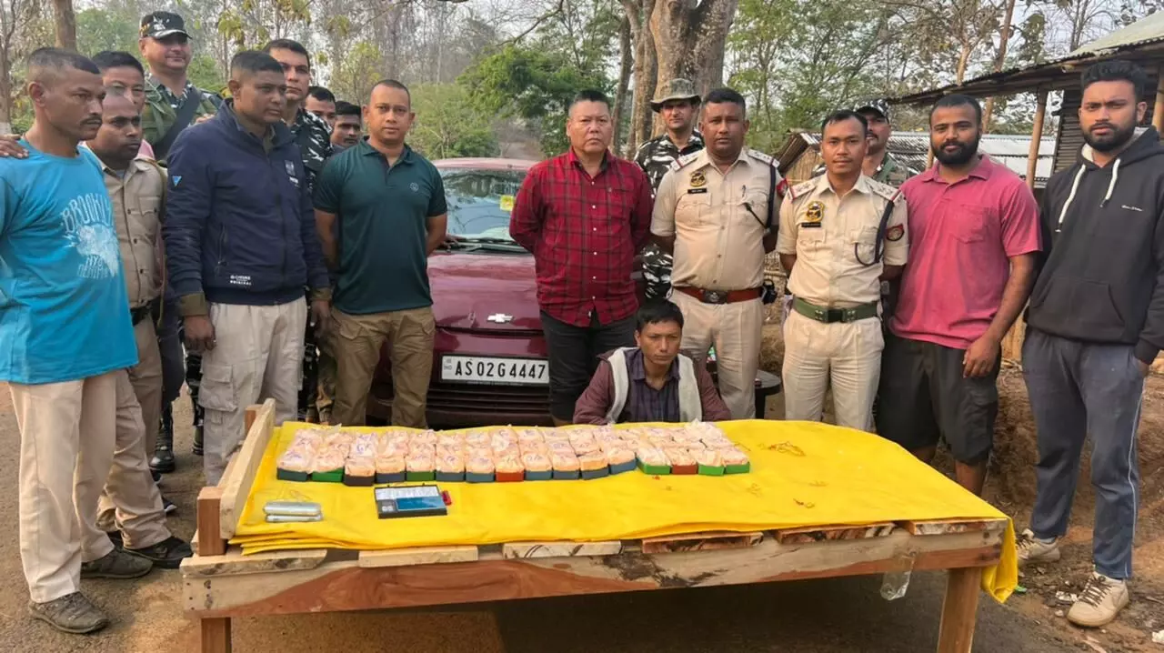 Assam: Police seize suspected heroin in Karbi Anglong district Assam: Police seize suspected heroin in Karbi Anglong district