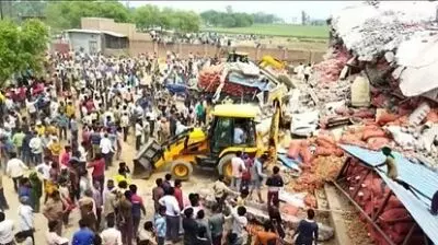 Over 20 feared buried in cold storage collapse in UP district Over 20 feared buried in cold storage collapse in UP district