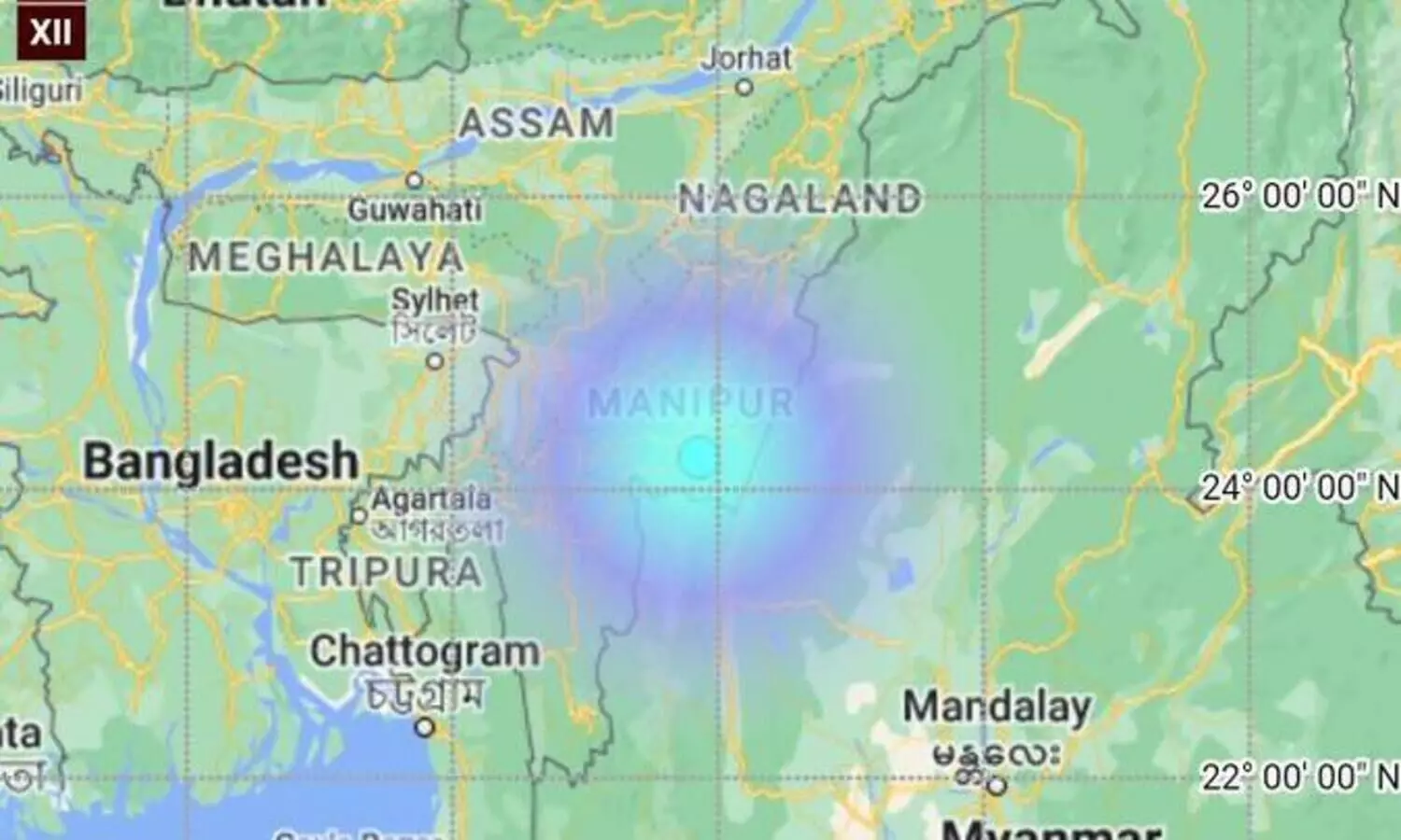 Earthquake of magnitude 3.9 hits Manipur Moirang