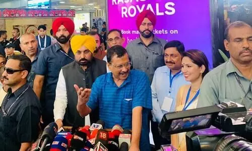 Assam: Delhi CM and AAP Chief Arvind Kejriwal arrives in Guwahati