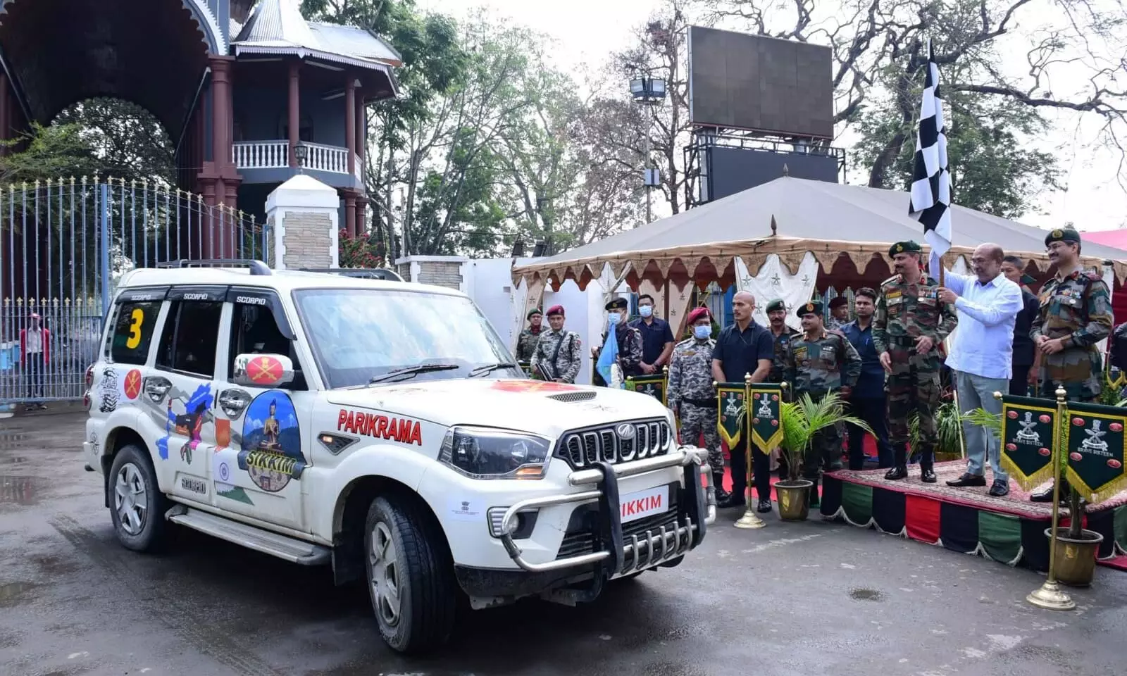 Northeast India car rally flagged off from Kangla Fort in Manipur