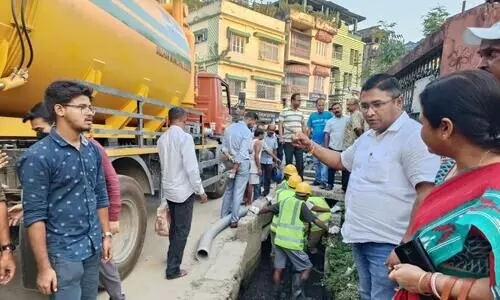 Super sucker truck starts cleaning drains in Silchar