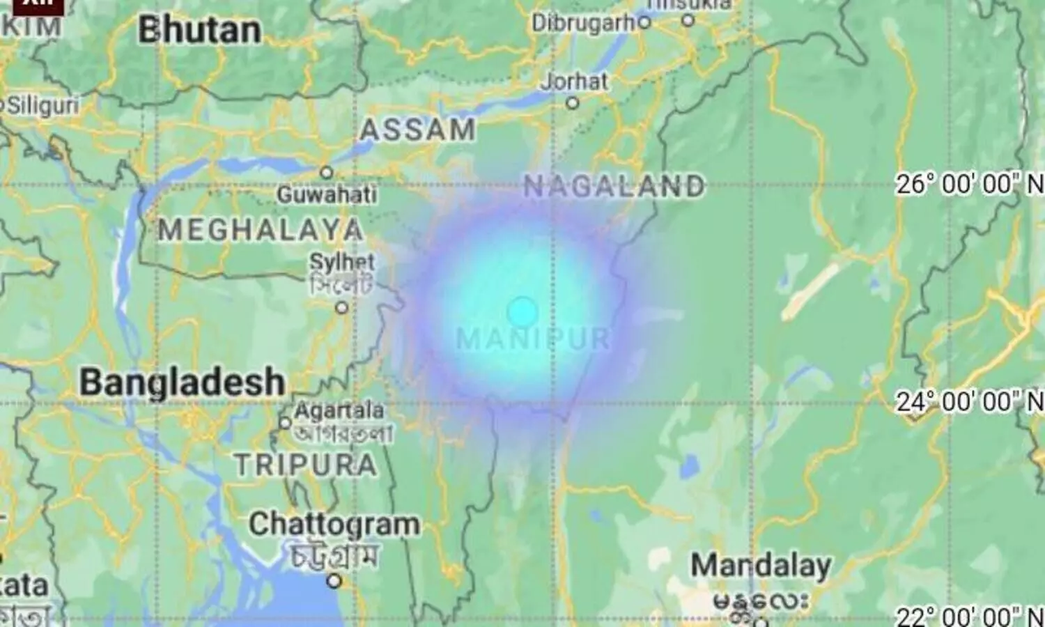 Mild earthquake felt in Manipur, no damage reported