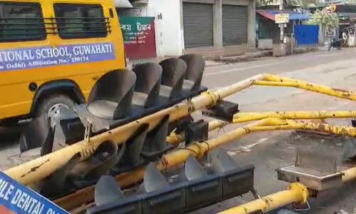 Guwahati: Heavy overnight rain and wind uproots traffic posts