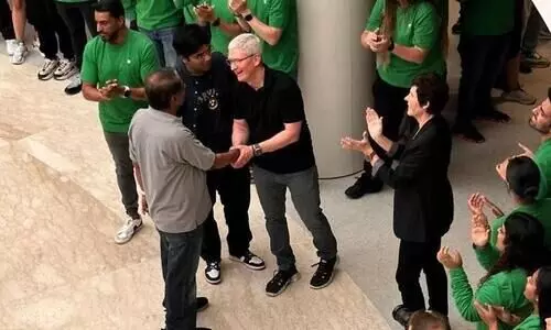 Apple opens first store in Delhi; CEO Tim Cook welcomes customers