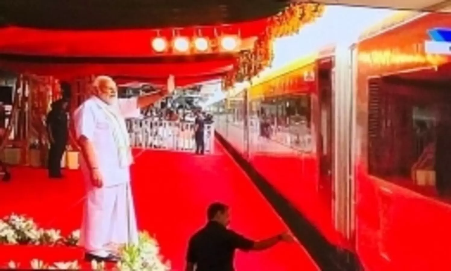 PM flags off first Vande Bharat train from Thiruvananthapuram
