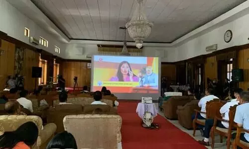 Manipur: Screening of 100th episode of Mann Ki Baat at Raj Bhavan