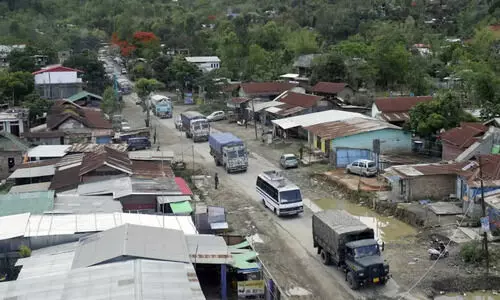Landslides block highway in Manipur, at least 500 trucks stranded