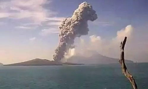 Indonesias Anak Krakatau volcano erupts