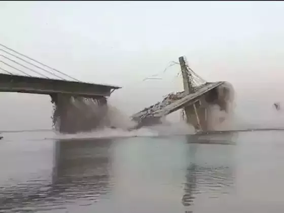Under-construction bridge collapses in Bihar, 2nd incident in weeks Under-construction bridge collapses in Bihar, 2nd incident in weeks