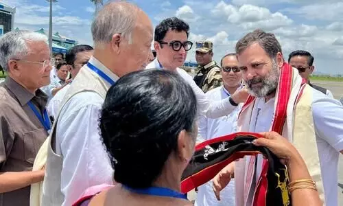 Rahul Gandhi travels to Manipur’s Moirang to visit relief camps
