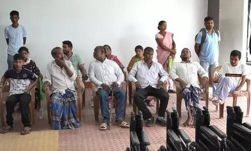 25 wheelchairs handed over to people with special abilities at Gauhati High Court