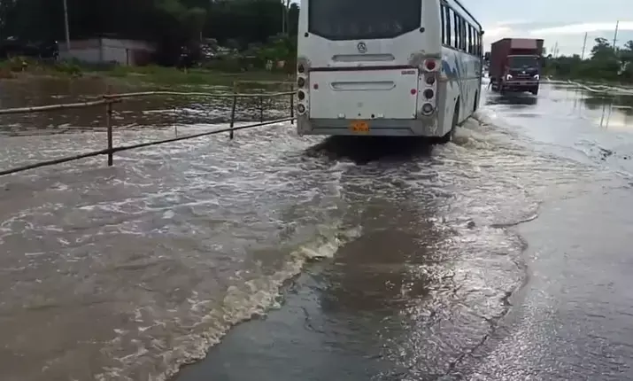 Assam Floods: Rise in water level inundates NH-37 in Jorhat