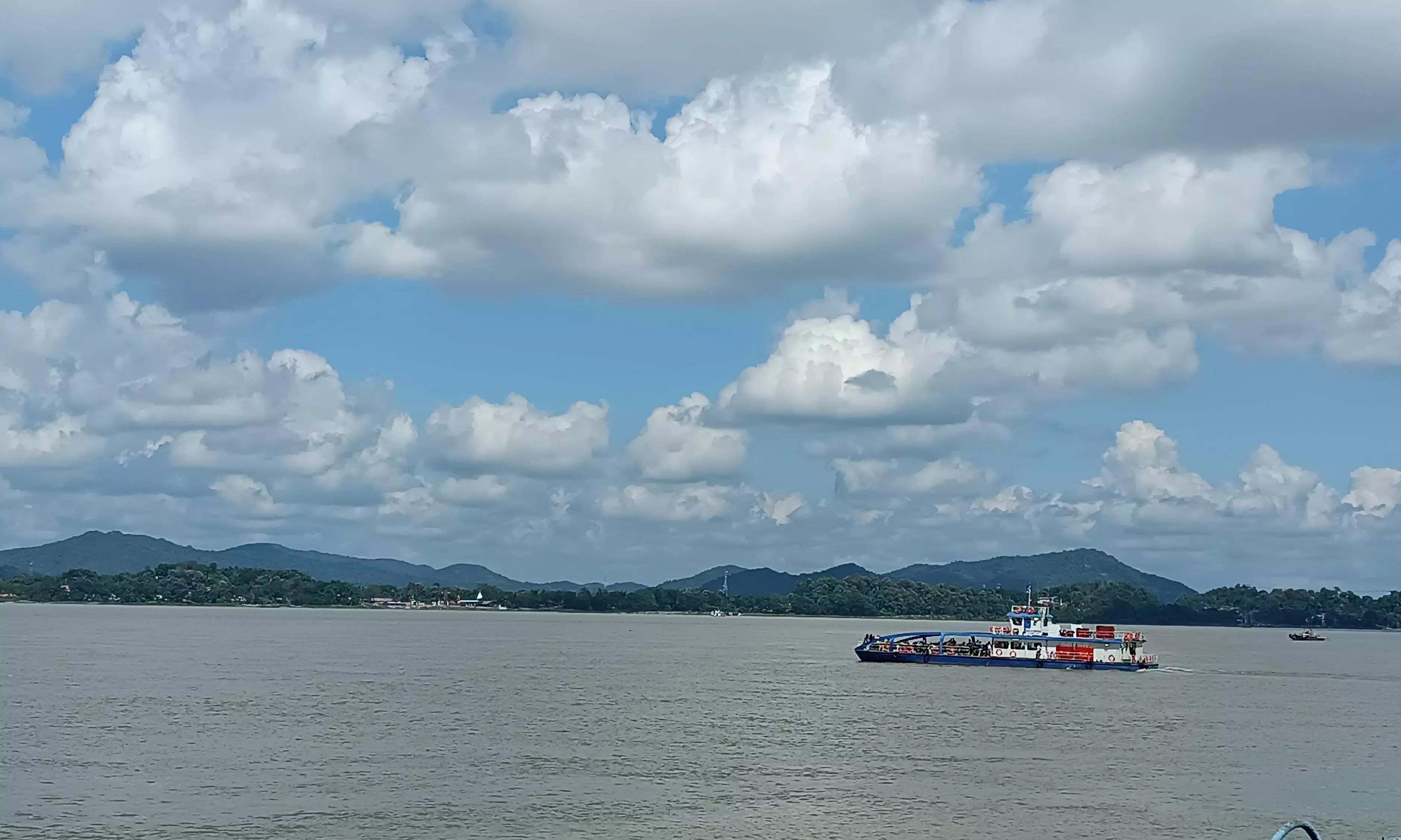 Kamalabari-Nimati ferry services halted due to rise in water level Kamalabari-Nimati ferry services halted due to rise in water level