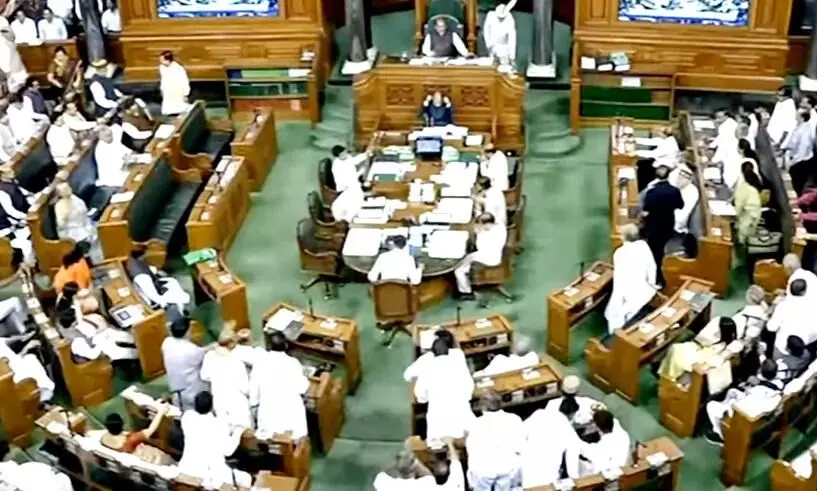 LS passes 3 bills in 30 mins amid Oppn protests, House adjourned till July 31 LS passes 3 bills in 30 mins amid Oppn protests, House adjourned till July 31