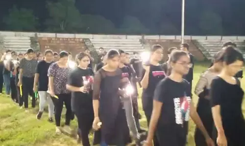 NIT Silchar students take out silent rally to protest