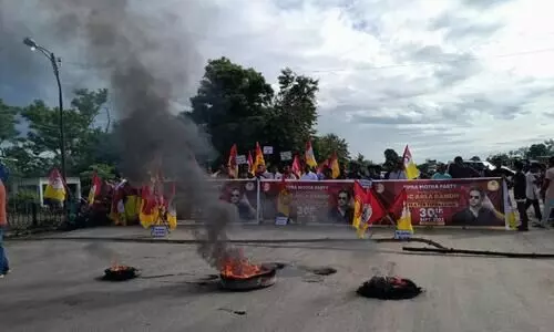 Tripura: NH, railway blocked for TIPRA sponsored 12-hours strike