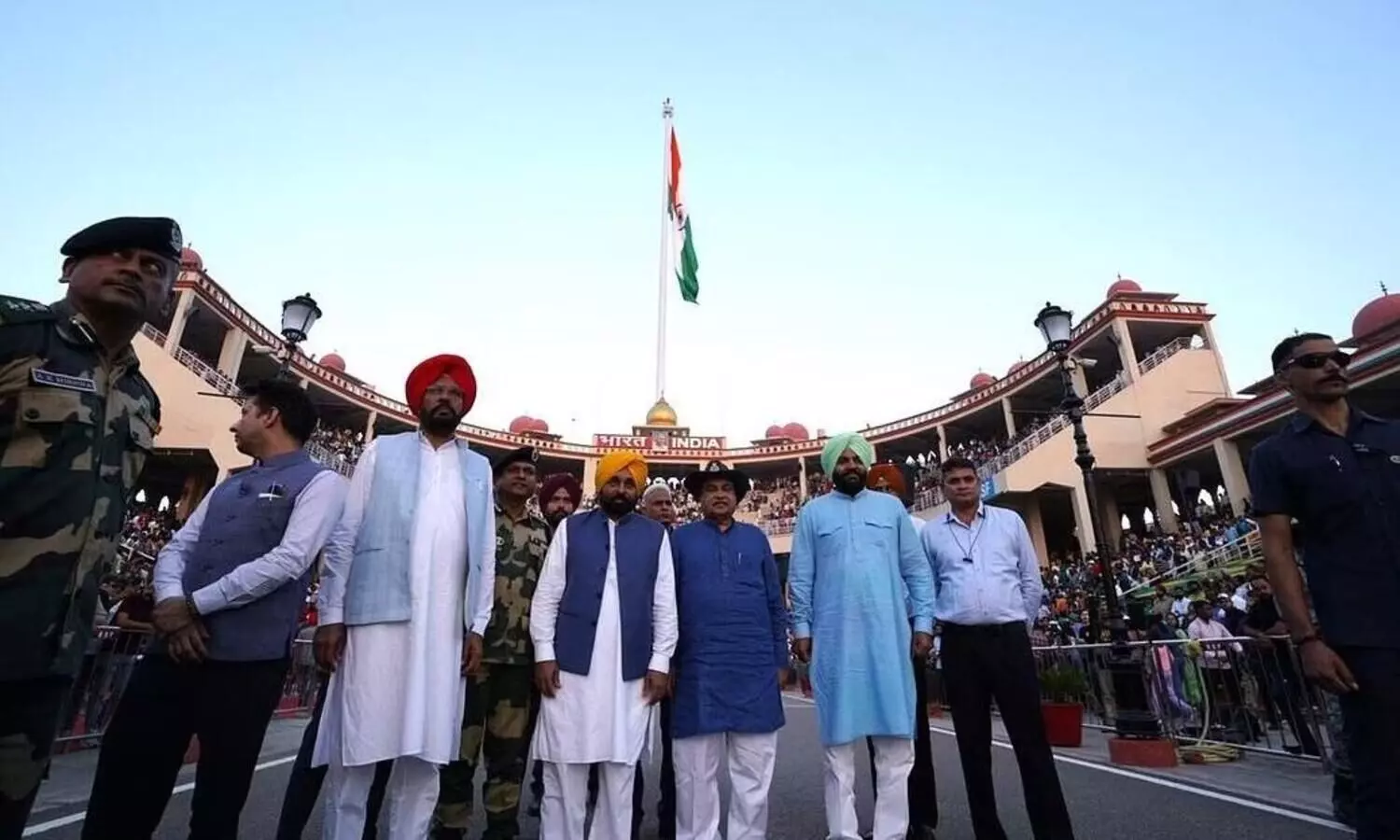 Tallest Tricolour hoisted at Attari-Wagah border